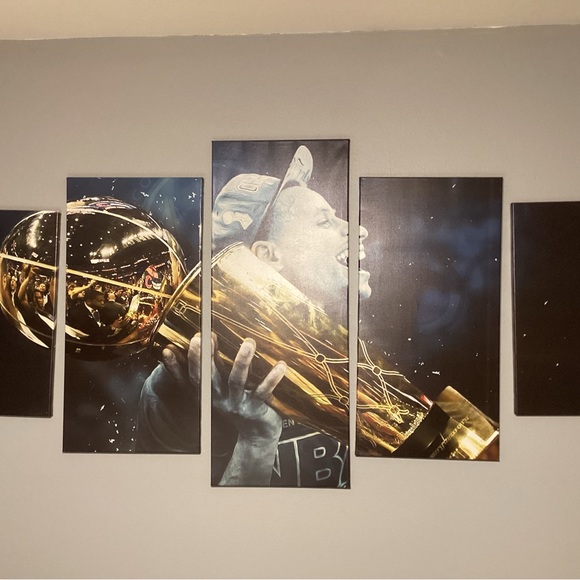 Stephen Curry 5 piece canvas